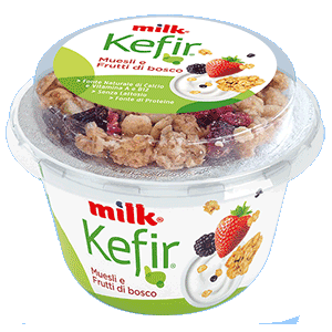 Kefir Mix Bianco Con Muesli e Frutti di Bosco Senza lattosio Milk